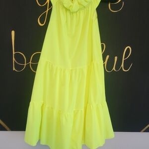 Sunny Lime Kids Casual Dress
